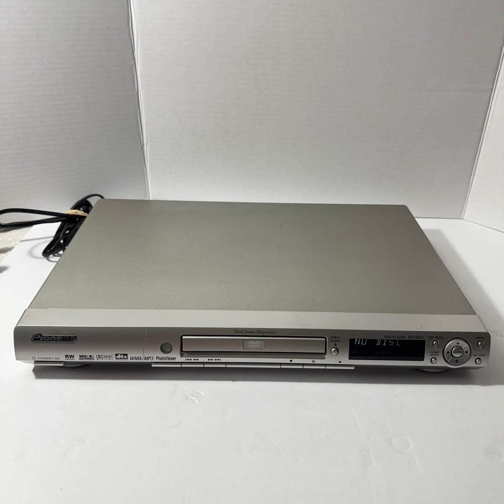 Pioneer DV260 Silver Progressive Scan DVD Player Photo Viewer WMA MP3 Compatible